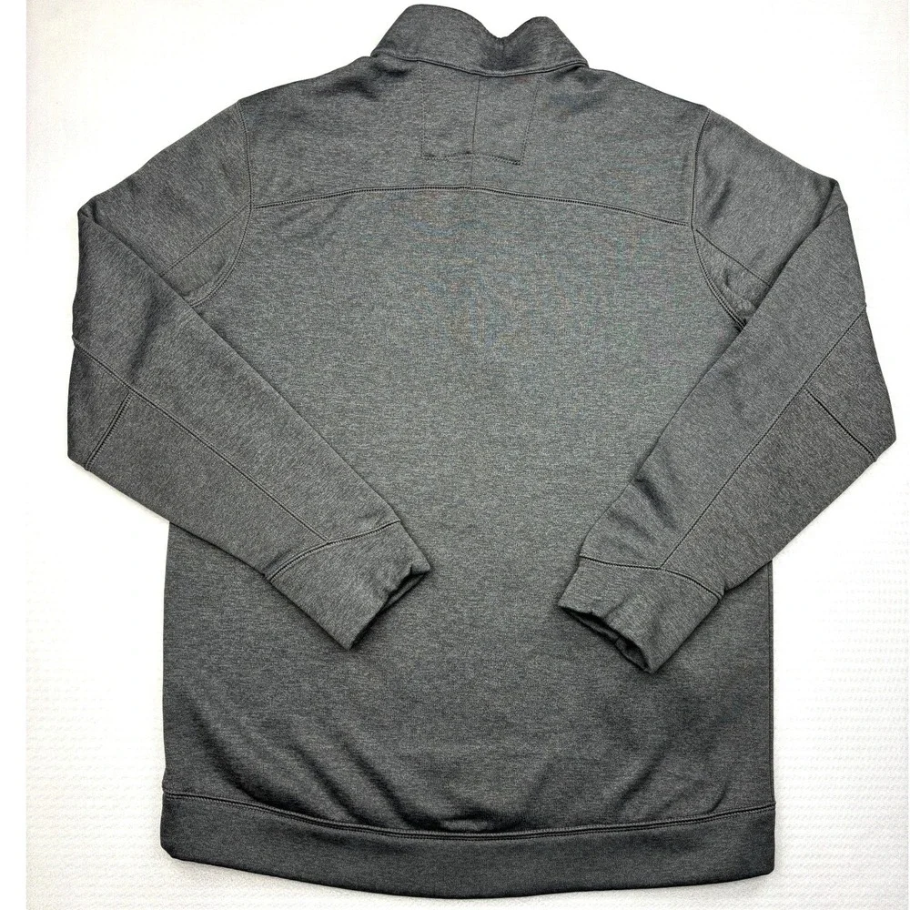 Nike Golf Quarter Zip Pullover Fleece Gray Sweatshirt Mens Size Small Therma Fit